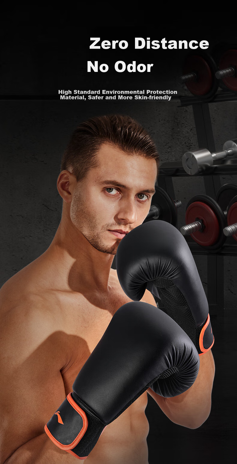 Li-Ning Boxing Gloves for Adults, Sanda And Free Fighting Gloves, Punching Bag Gloves for Men And Women, Combat Training Gloves 8