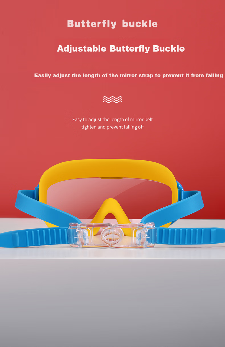 Li-Ning Children's Swimming Goggles for Boys And Girls, Waterproof Anti-Fog Swim Glasses High Definition Diving Protective Goggles LSJR701-1 Blue Yellow 6
