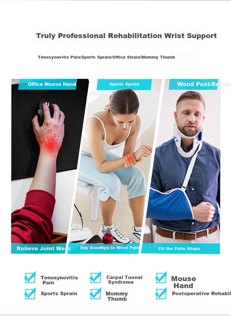Bestray Wrist Brace, Anti-Sprain Wrist Support, Professional Wrist Guard for Fractures, Splint, Rehabilitation Medical Wrist Joint Sleeve 5