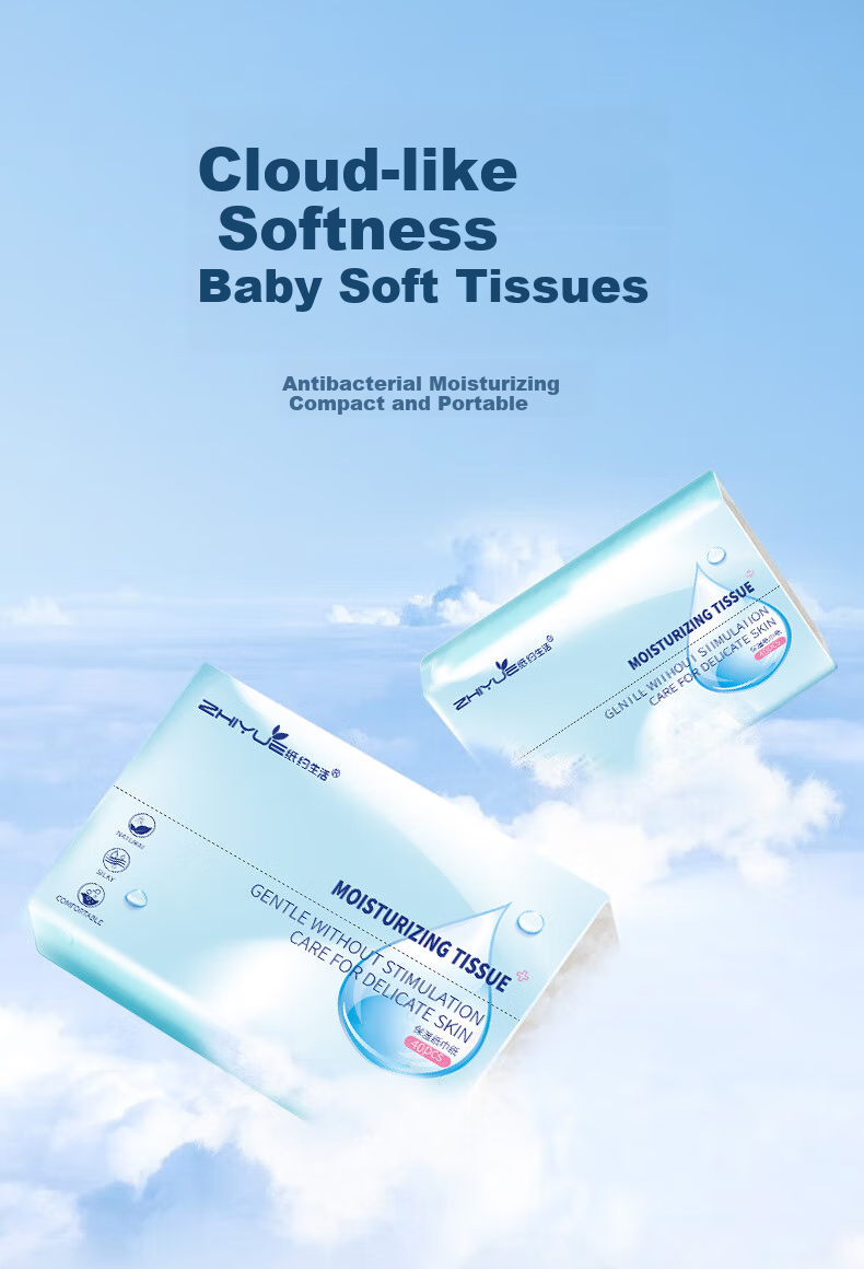 Zhiyueshenghuo Facial Tissues, Baby Soft Tissues, 3-Ply 108 Sheets*12 Packs L Size, Moisturizing Paper Towels, Napkins, Toilet Paper, Face Tissues 1