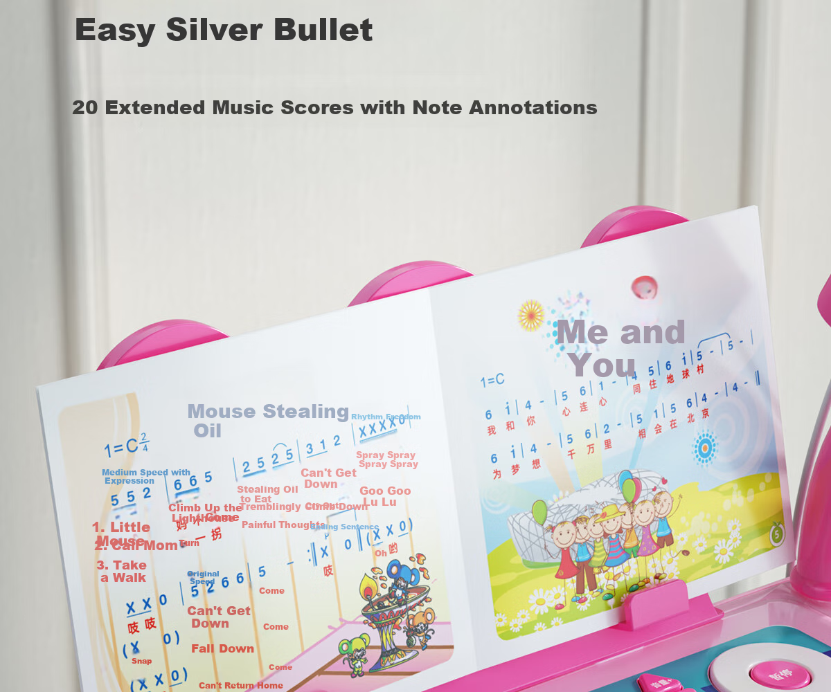 Xinge Electronic Keyboard, Children's Piano Toy, Birthday Gift for Boys And Girls, Early Education Musical Instrument for Toddlers, Home Use, 37 Keys with Desk And Chair 13