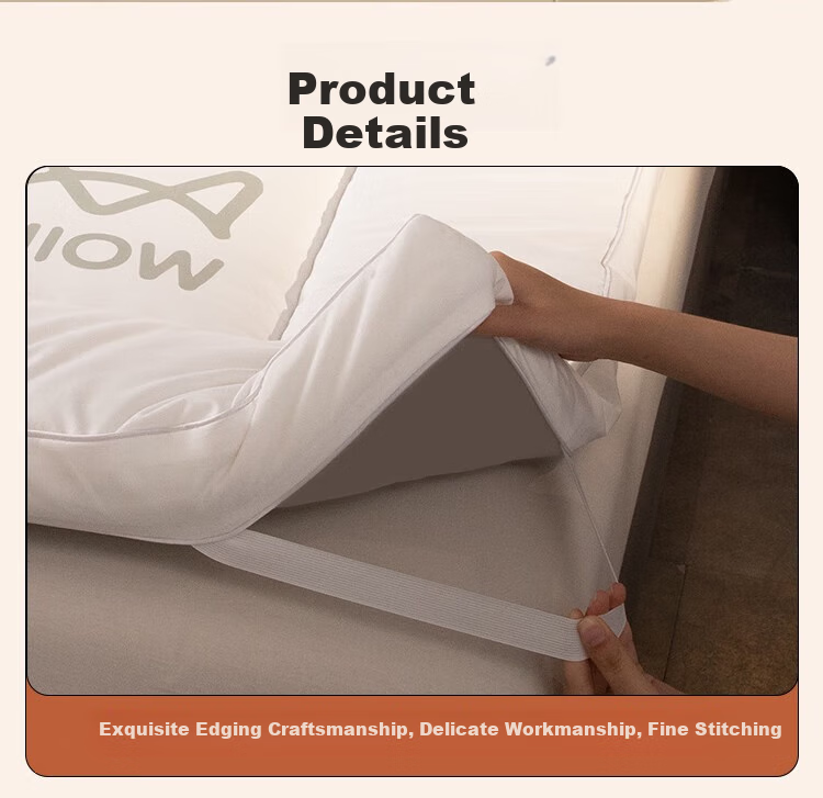 MiiOW Five-Star Hotel Mattress Cover, Soft Pad for Home Use, Bed Mat, Double Tatami Mat, Quilt, 1.5x2 Meters 12