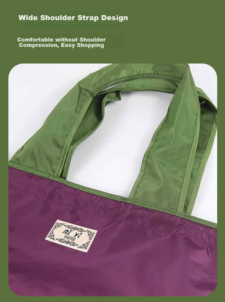 Banzheni Shopping Bag, Large Capacity, Foldable, Portable for Travel, Eco-Friendly, Grocery Bag, Thickened, Handheld, Waterproof Canvas Tote 3