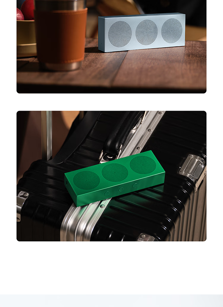MI Xiaomi Portable Bluetooth Speaker, Titanium Color, Slim And Portable Desktop Bluetooth Speaker, MI 17 Launch Event Outdoor Speaker, Ultra-Thin Dustproof And Waterproof NFC 7