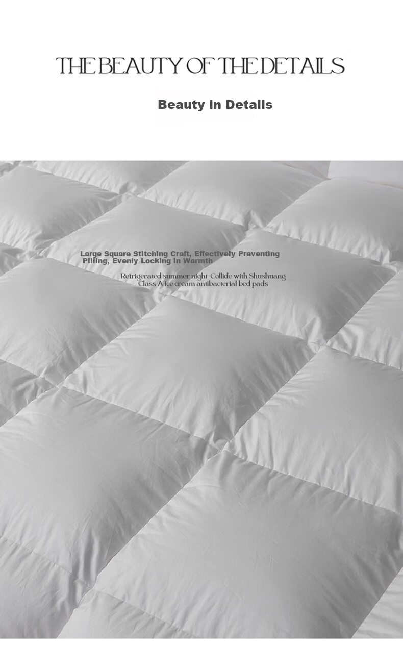 Wuyinliangpin 100% White Goose Down Comforter, Feather And down Duvet Winter Quilt Approximately 8 Jin [Filling 2800g] 200*230cm White 17