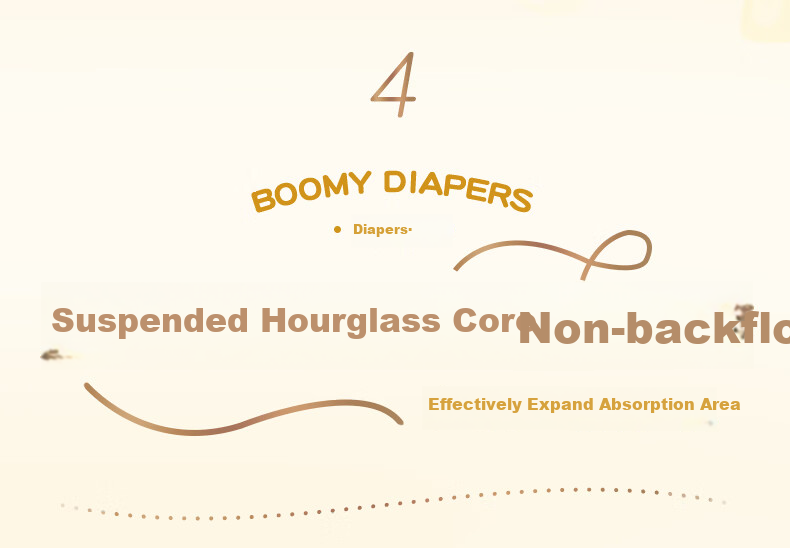 Baoyingmei Space Bear Diapers XXL 34 Pieces [28-35 Lbs] Ultra-Thin Breathable Disposable Diapers for Baby Boys And Girls 6