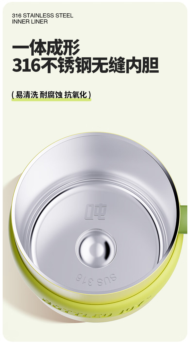 Dundun BOTTLED JOY Mug with Lid Office Coffee Cup Student Birthday Gift Wang Yibo Water Cup 1