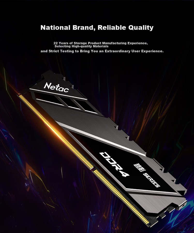 Netac 32GB (16GBx2) DDR4 3200 Desktop Memory Kit Yueying II Series Gaming Heat Spreader - Premium Chips (C16) White 9