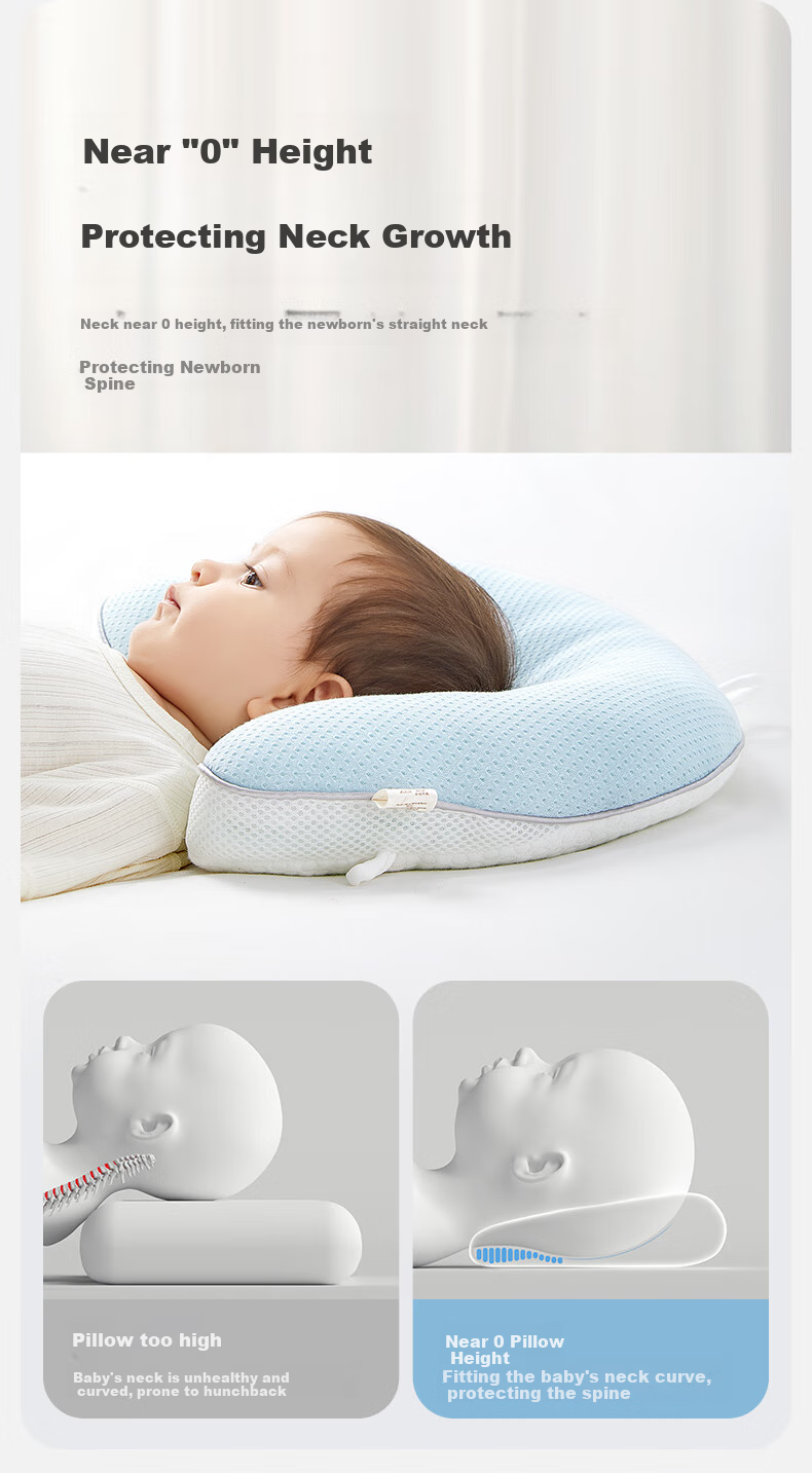 Shiyuejiejing Infant Head Shaping Pillow, TPE Soft Tube for Correcting Head Shape, Double-Sided Use, Suitable for Babies over 3 Months Old, Starry Journey 6