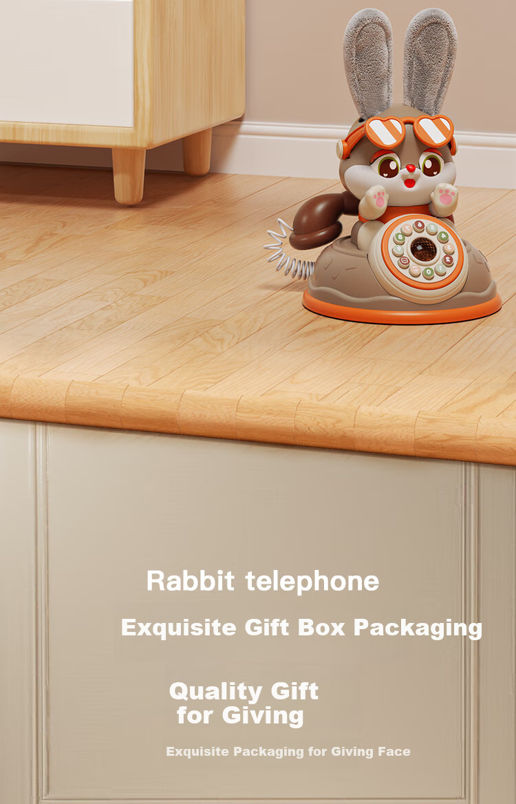 AoZhiJia Children's Toy, Retro Telephone, Baby Musical Nursery Rhyme Story Machine, Smart Talking Early Education Birthday Gift 15