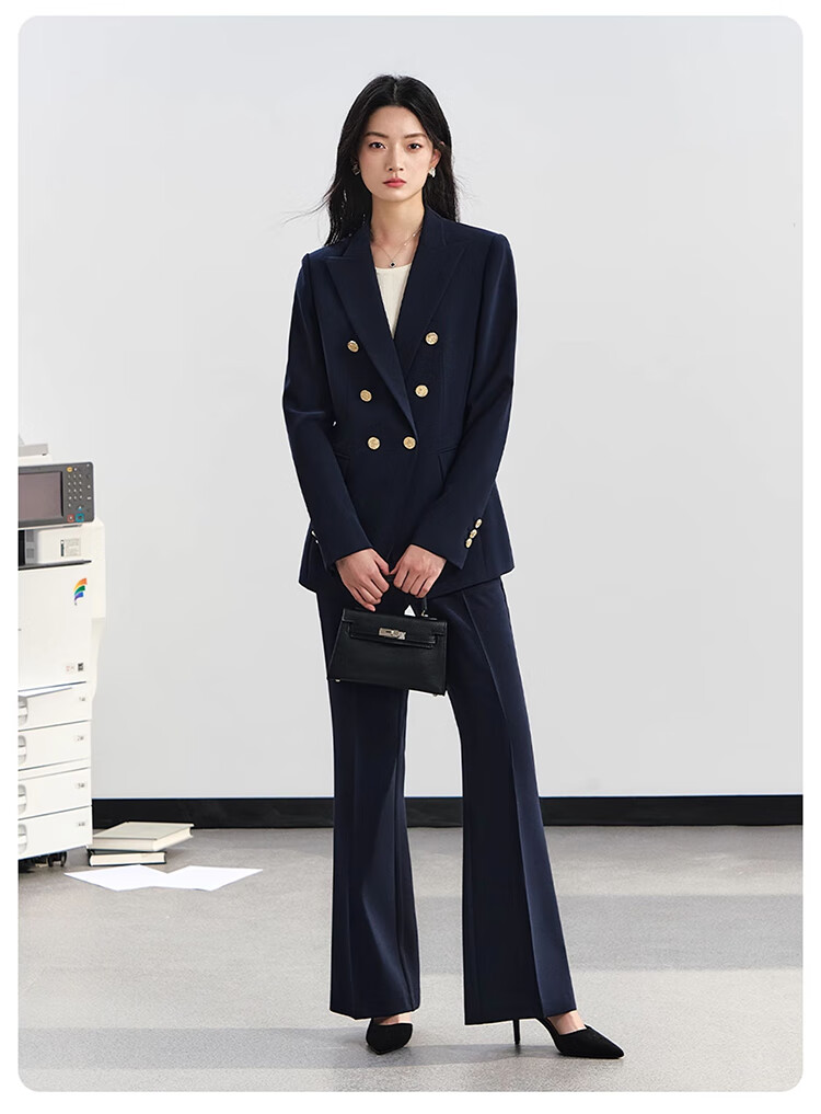 Miss Bird Premium Commuter Suit Set Women's Professional Formal Small Size Workplace Interview Elegant Blazer 13