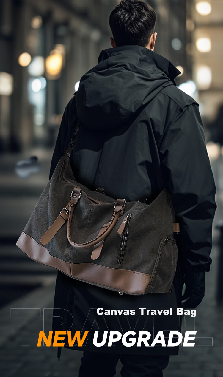 Banzheni Travel Bag for Men And Women, Large Capacity, Can Be Attached to Luggage Handle, Storage Bag for Maternity Leave, Business Trip, Fitness, Handheld And Crossbody Bag 2