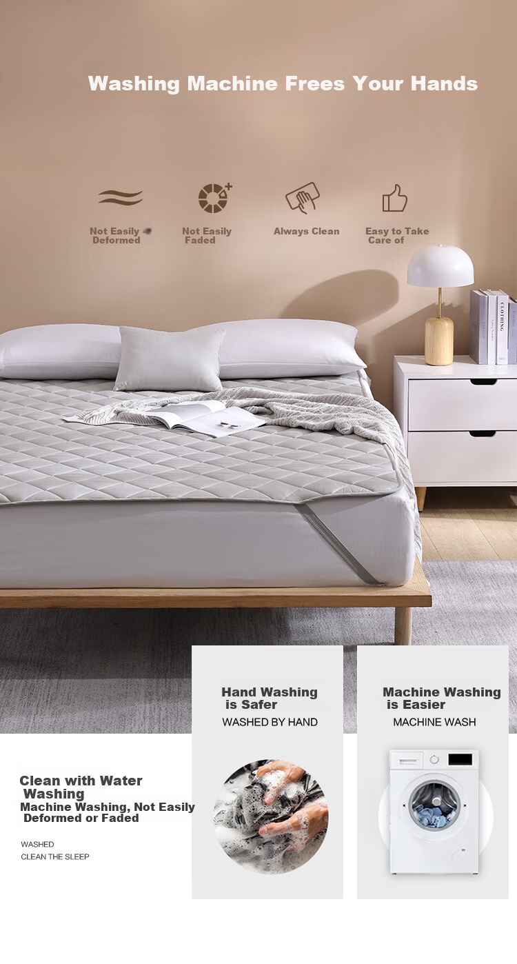 JD Original Mattress Protector, Student Dormitory Special Antibacterial Mattress Pad, National Standard Class A, 5-Layer Thickened, 0.9m Bed, Gray 9