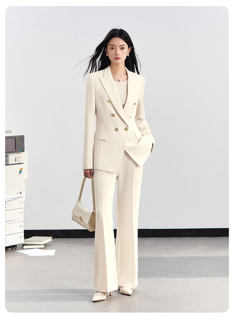 Miss Bird Premium Commuter Suit Set Women's Professional Formal Small Size Workplace Interview Elegant Blazer 7