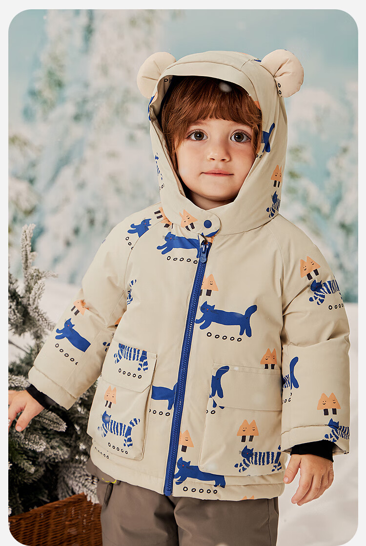 Minibala [Three-proof] Kids Boys and Girls Thickened Down Jacket Baby Winter Down Coat 2025 7