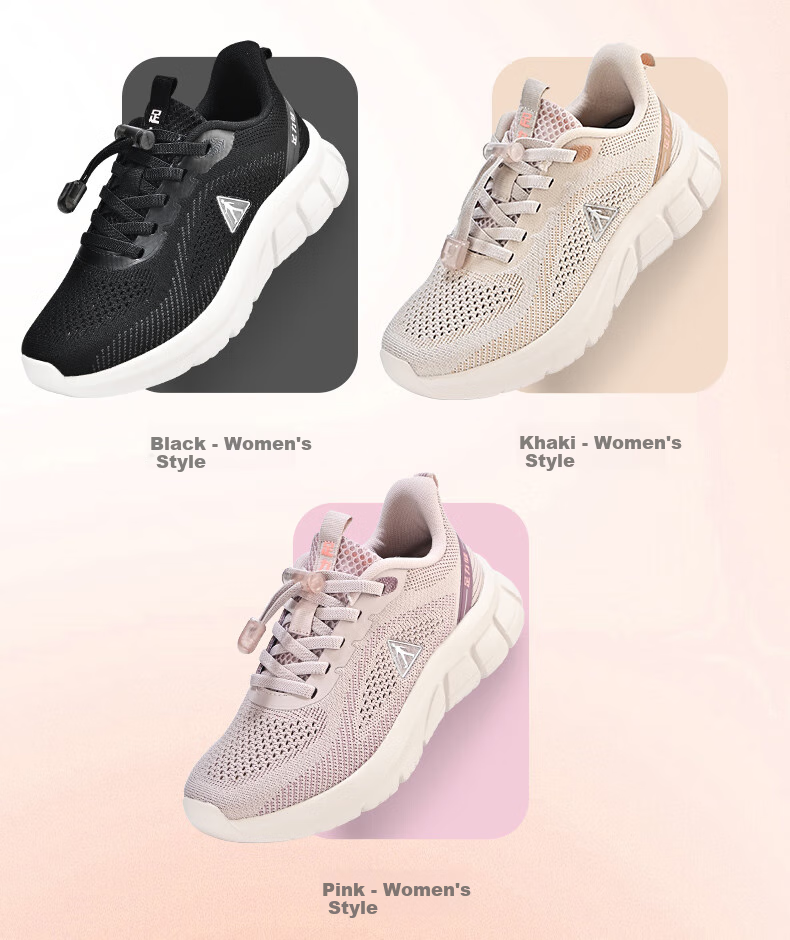 Zulijian Elderly Women's Shoes, Lightweight Breathable Mom Shoes, Comfortable Walking Shoes, Outdoor Sports Casual Shoes 9063 Black Size 36 19