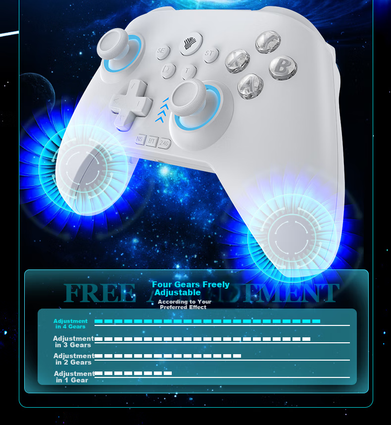 Yuyou Wireless Game Controller Switch Controller PC TV Mobile Bluetooth Android Apple Steam Xbox-Like Computer NS Dual Shadow Wonderland Monster Hunter: World 9