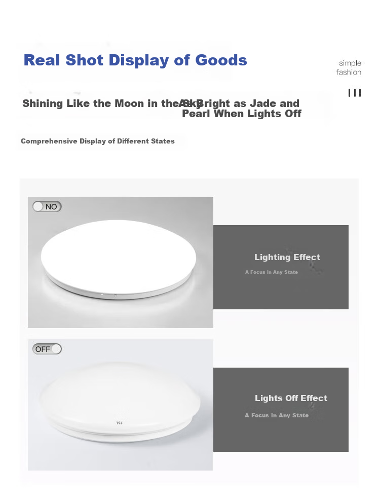 FSL Foshan Lighting JINGDONG Bulk Purchase JC Series Ceiling Light, LED Bedroom Light Fixture, 24W Cool White 10