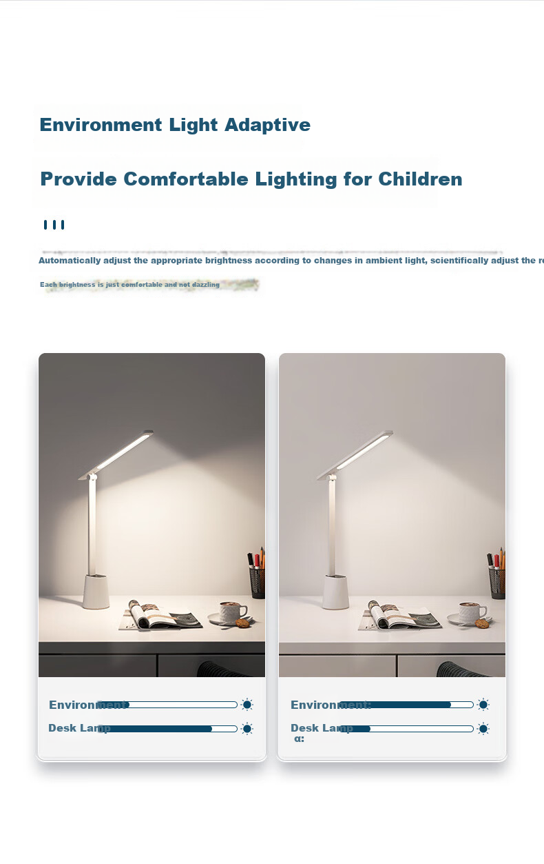 Midea National AA Luminous Efficacy Student Study Desk Lamp Children's Eye-Friendly Bedroom Dormitory Home Desk Reading Bedside Lamp Rechargeable Model 6