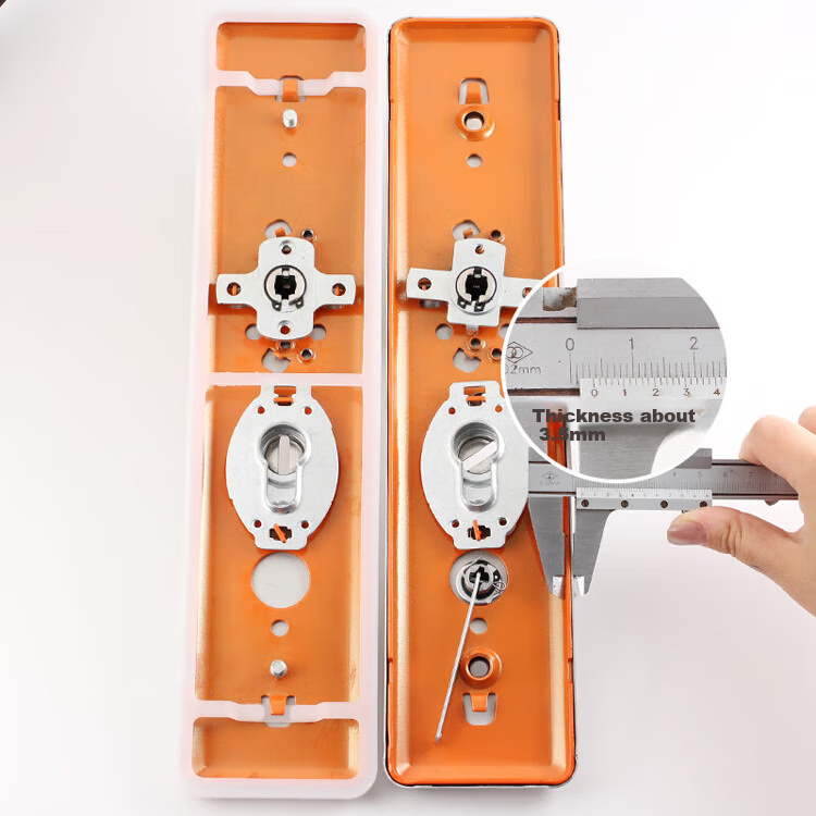 Aoben Anti-Theft Door Lock, Quick-Lock Handle for Entrance Doors W01 Steel - with 30*240 Lock Body (No Lock Cylinder), Installation Guide Included 12