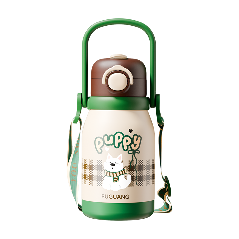 FGA Fugang Kids Insulated Bottle 316L Stainless Steel Thermos Cup Portable Straw Water Bottle for Boys and Girls