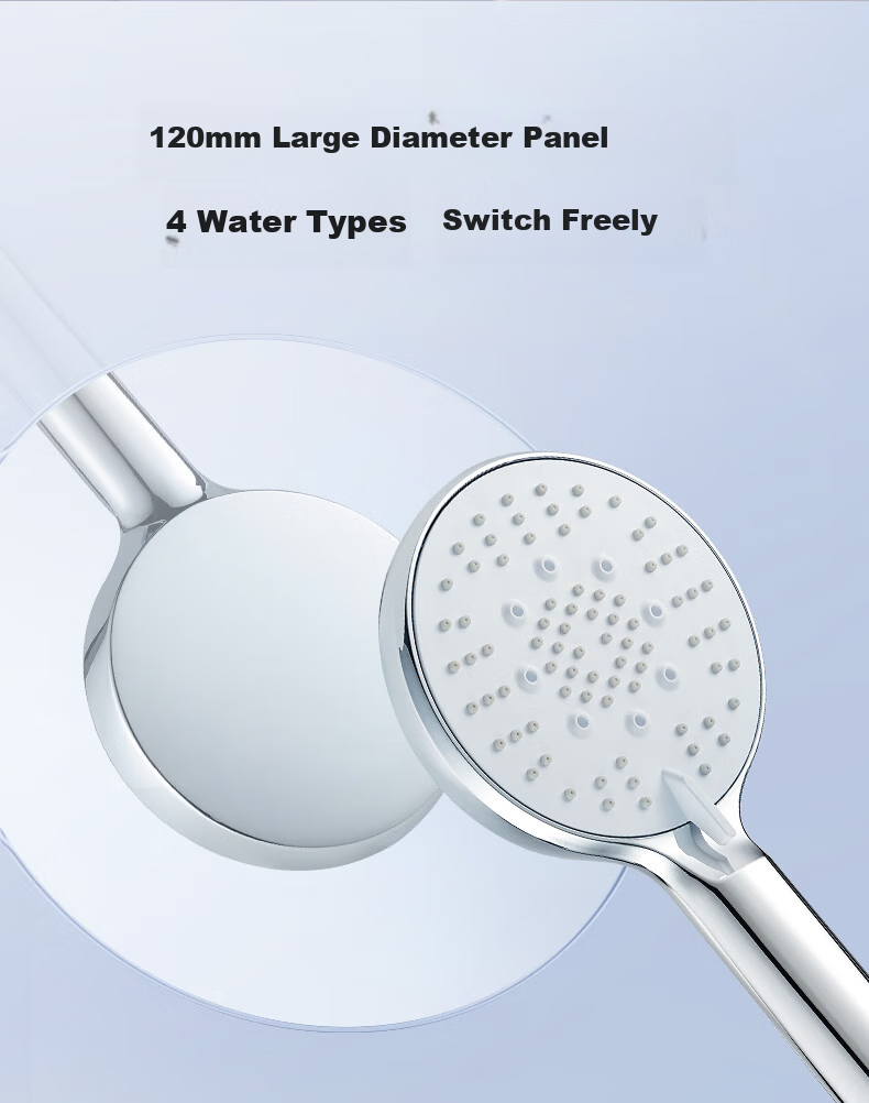 HEGII Shower Head, Copper Alloy, Compact Size, Detachable Handheld High-Pressure Spray Head, Model HMF931-21 8