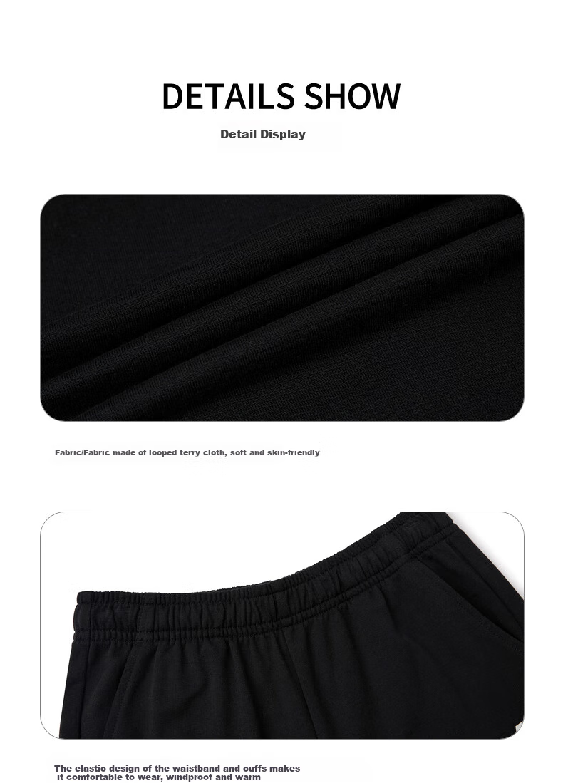 361° Children's Clothing, Kids' Long Pants, Fall 2025, Boys And Girls 3-14 Years Old, School Knitted Sports Elastic Trousers, Black 165 19