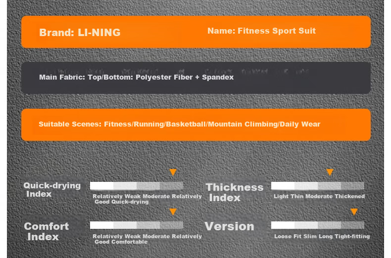 Li-Ning Running Sports Set, Quick-Dry Shirt, Tight-Fitting Top, Autumn And Winter Inner Layer, Breathable Training Wear, Base Layer, Basketball Uniform, Soccer Jersey, Fitness Wear 20