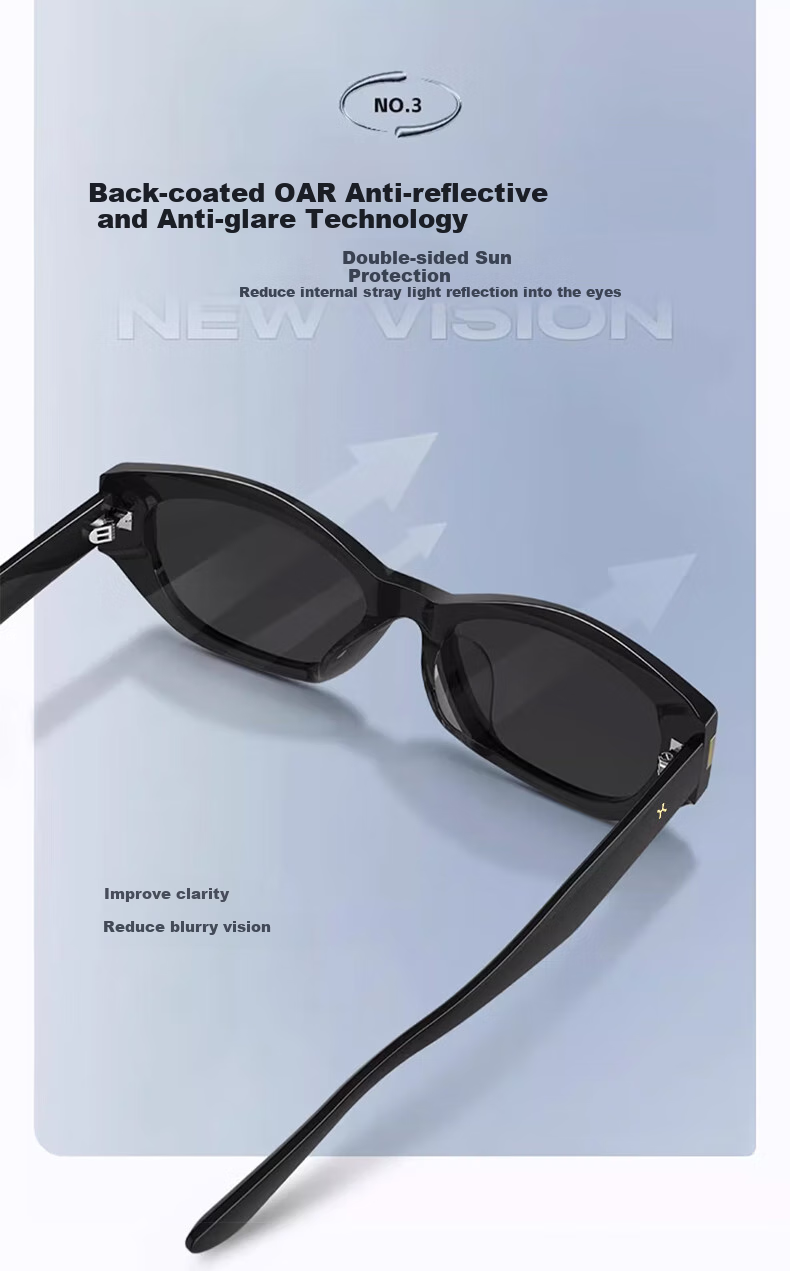 LOHO Polarized Retro Cat-Eye Sunglasses for Women, High-End Driving-Specific Narrow Frame Glasses for Men, UV Protection Sunglasses, Eye-Catching And Protective 5