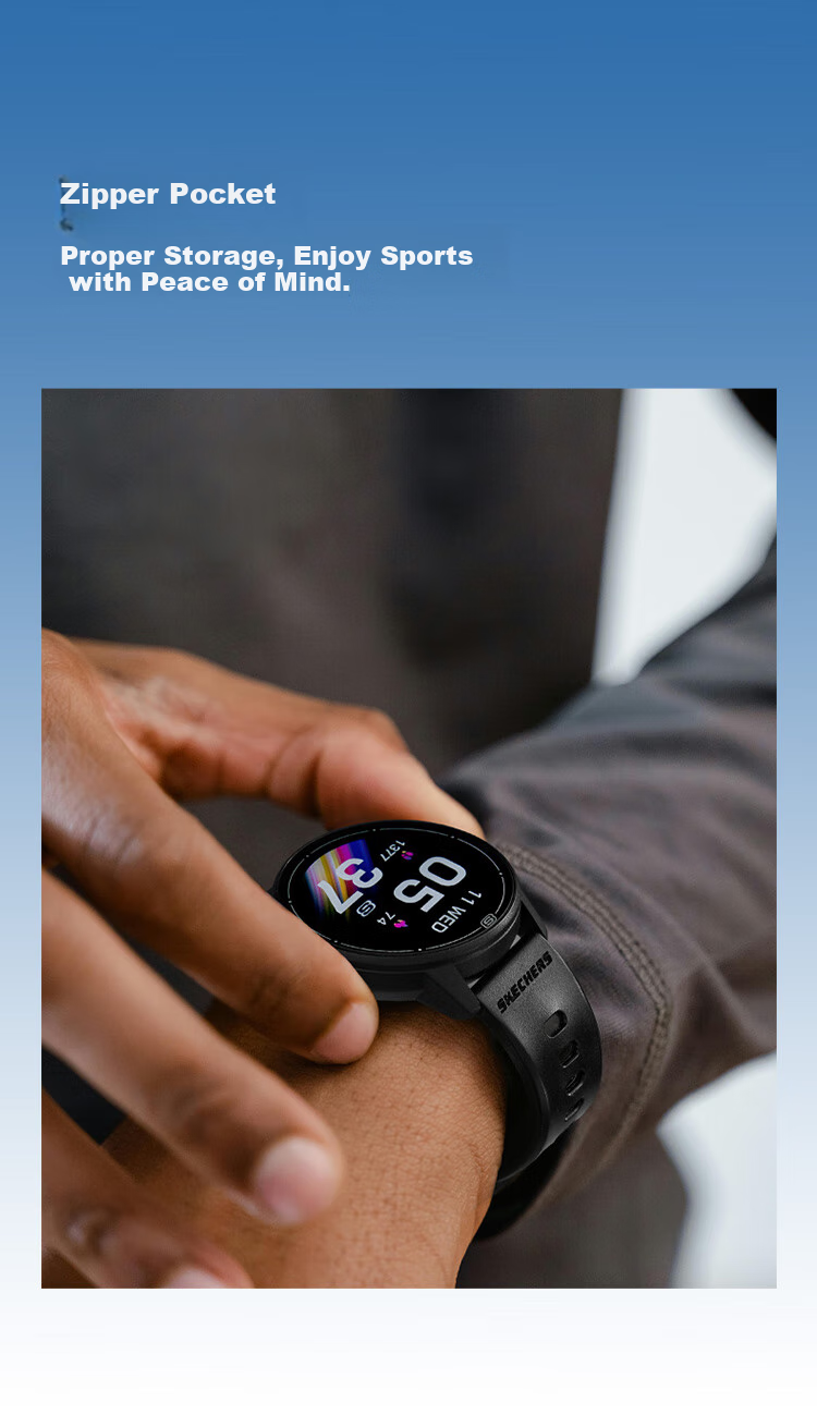Skechers Smart Heart Rate, Blood Oxygen And Blood Pressure Monitoring, Outdoor Running Waterproof Multifunctional Sports Watch for Middle And High School Students 6