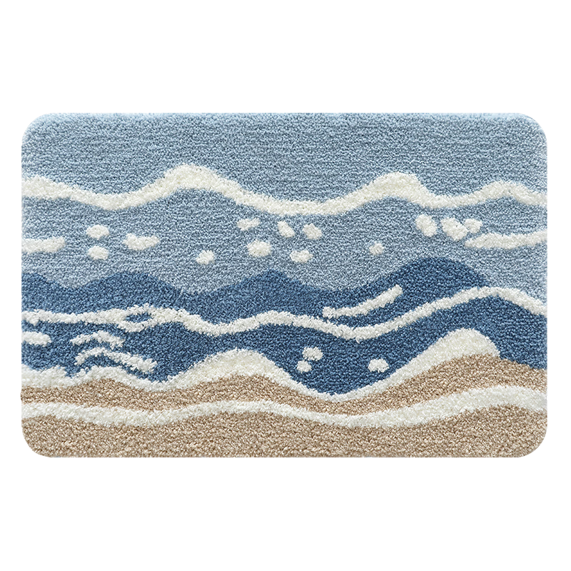 Dajiang Bathroom Door Mat Water Absorbent Toilet Floor Mat 50x80cm