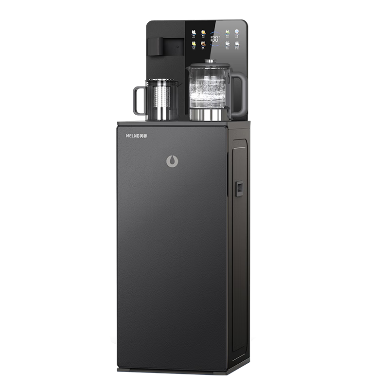 MeiLing Fresh Water Tea Bar Machine Home Use High Metasilicic Acid High-End Skin-Feel Panel Rich Strontium Mineralized Office Vertical Water Dispenser Electric Kettle JD Self-Operated MY-N52B