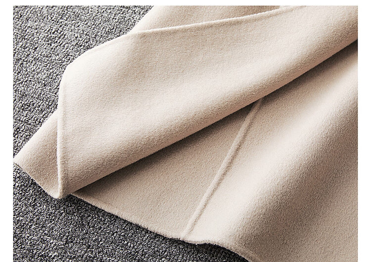 Dme [Jingshu Merino Wool Coat] Winter Old-Style Lapel Double-Breasted Long Elegant Slimming Coat Women's Outerwear 17