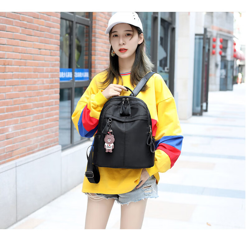 Lao Ren Tou Women's Large Capacity Backpack Shoulder Bag School Bag Sports Travel Bag Luxury Gift for Girlfriend 8