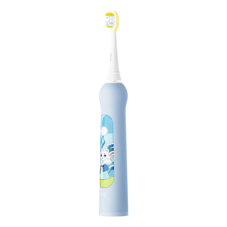Hongmengzhixuan Li Bobe Smart Children's Electric Toothbrush, Food Grade Material Baby Toothbrush for Ages 3-6 Birthday Gift for Kids, Blue Mid-Autumn Festival Gift