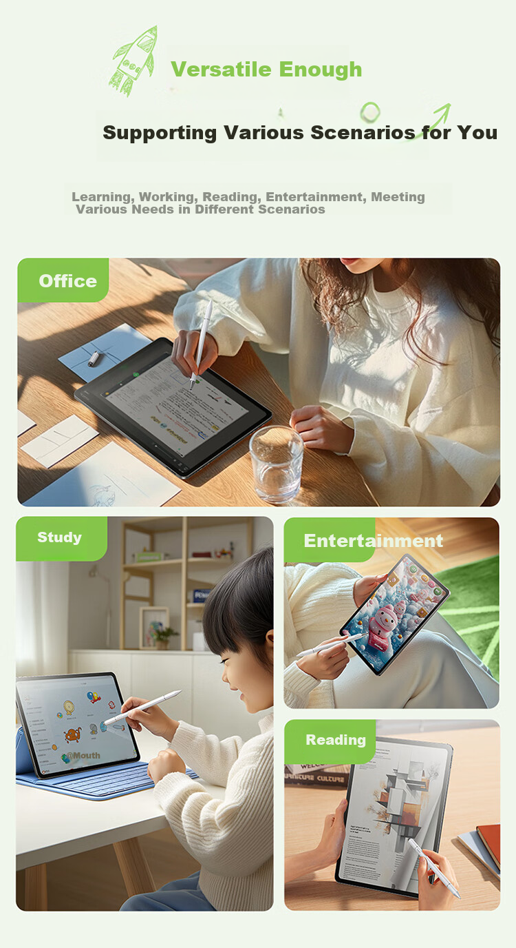 Baseus Capacitive Stylus Touch Pen Screen Pen Tablet Pen [Compatible with Phones And Tablets], Suitable for Huawei, Xiaomi, Honor, Samsung, Writing Pen for Matepad11.5s/air12 6