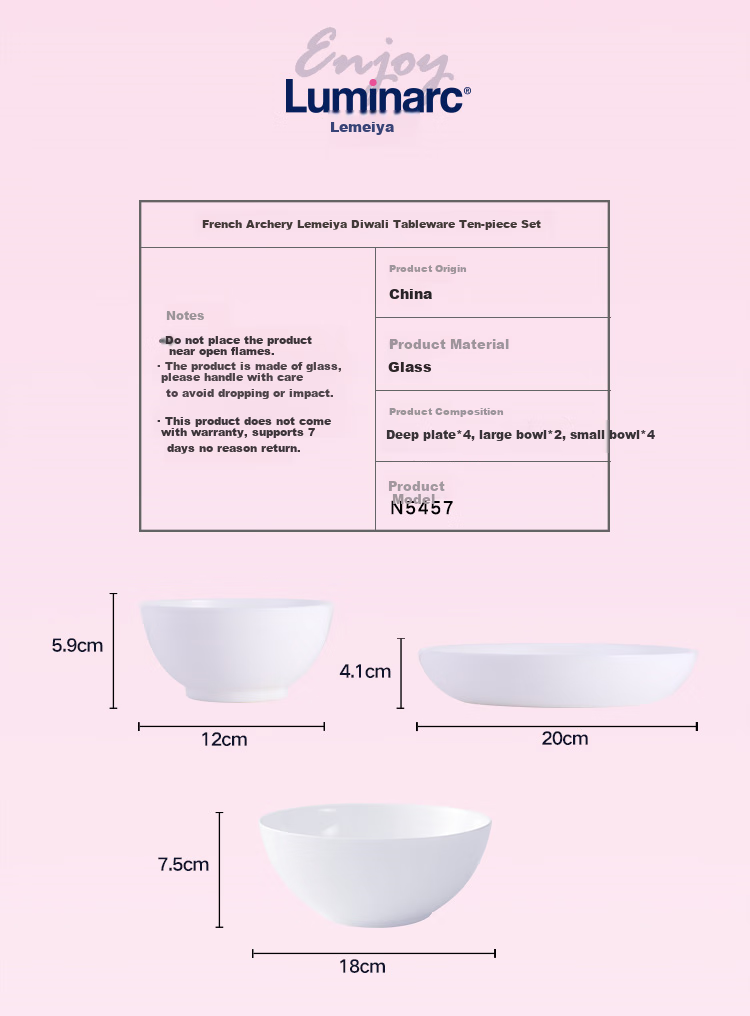Luminarc Kids Dinnerware Set with Temperature-Sensitive Color-Changing Cup, Plate, Spoon 3-Piece Set - Kane Loli Bear 6