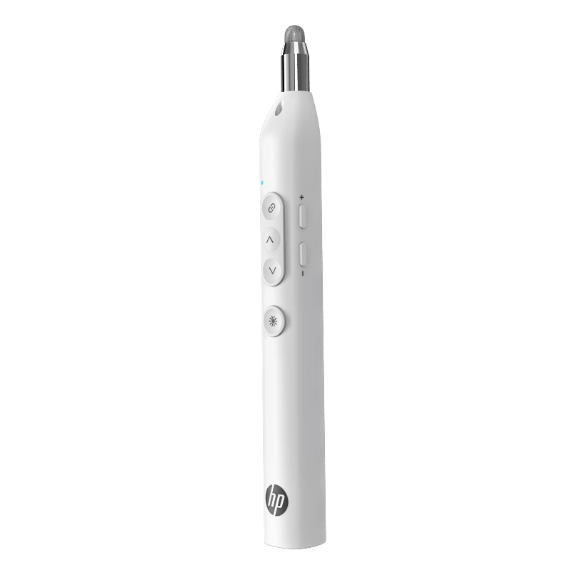 HP SS232P Multifunctional Wireless Presenter Pen for Teachers Compatible with Seewo Whiteboard PPT Touch Pen Infrared Projection Screen Bluetooth/2.4G Dual Mode White Red Light