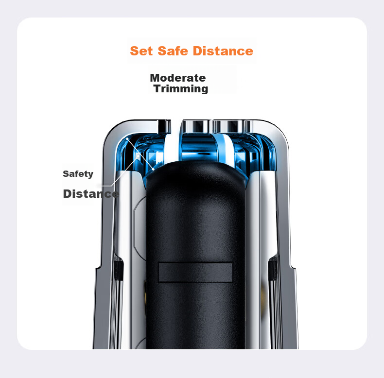 Yoose Electric Shaver, Razor, Nose Hair Trimmer, And Facial Cleanser Three-In Men's Birthday Gift for Boyfriend, Husband, Father, Small Magic Cube Grooming Set D1-S Electroplated Silver 18