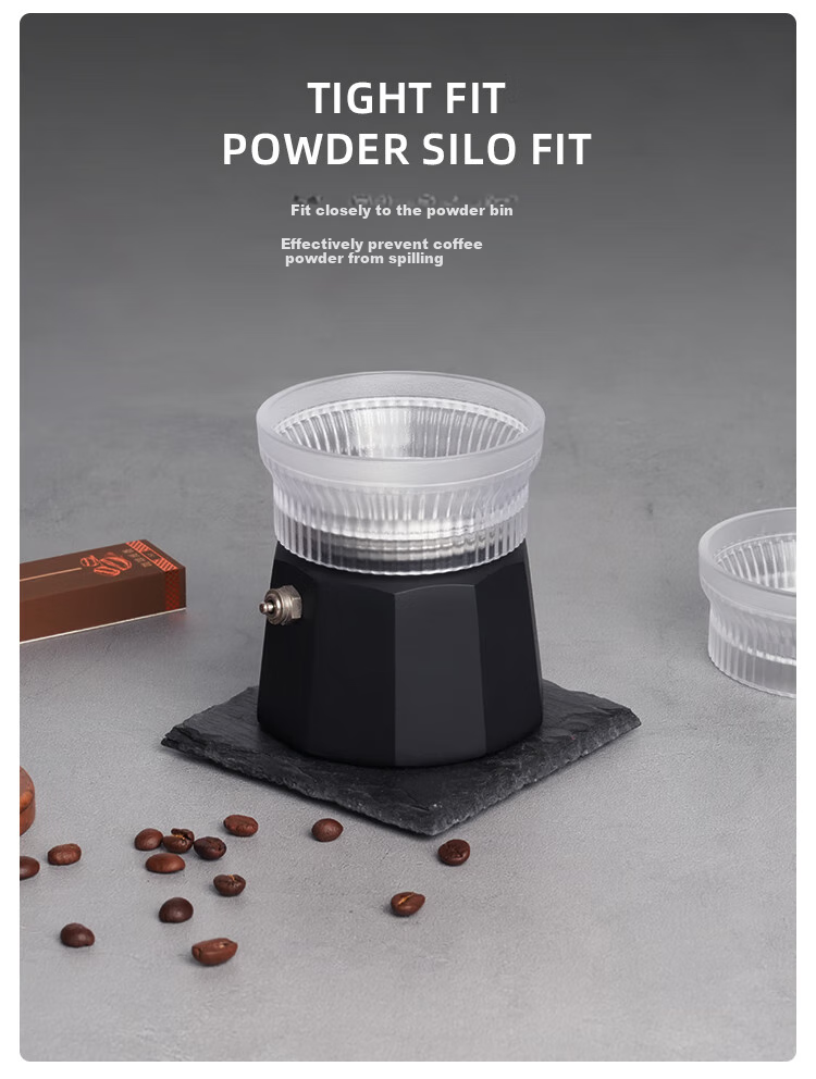 Zigo Moka Pot Powder Dispenser Universal Powder Dispenser [Dual Valve for 2 Cups, Single Valve for 3 Cups] 5