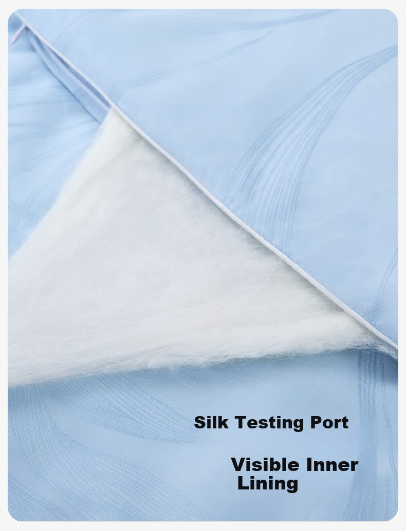 Lafufeier 100% Silk Comforter, Class A Anti-Mite Duvet, All-Season Quilt, Jacquard Silk, Dormitory Summer Quilt 22