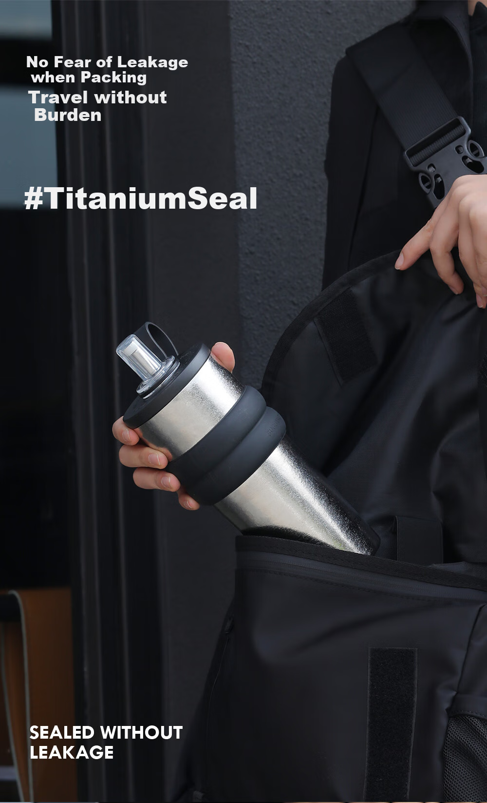 Fuguang Pure Titanium Insulated Water Bottle for Women and Students, Premium Office Portable Tea Cup, 700mL Gift 9