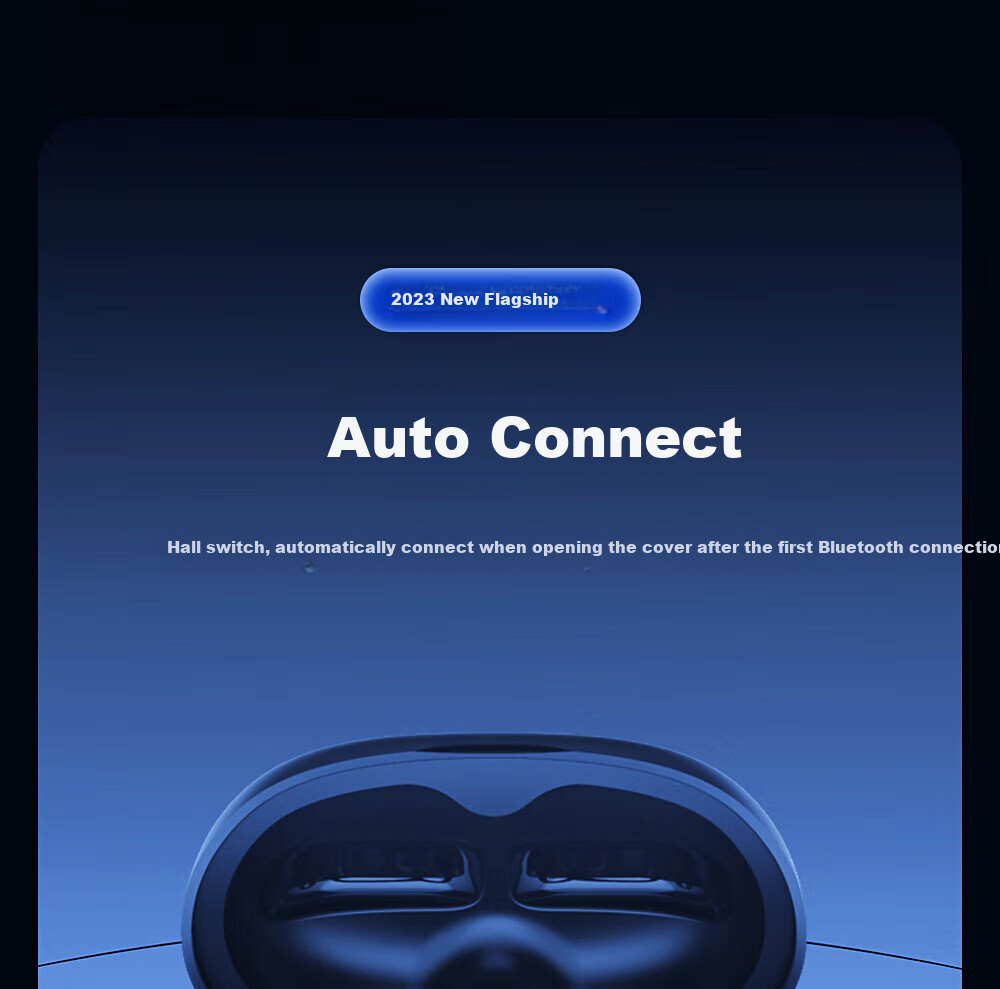 Chuanggu [2025 New Model | Compact And Mini] Bluetooth Earphones, True Wireless Semi-In Short Handle, Music Sports Gaming Low Latency High Sound Quality, Compatible with Android 13