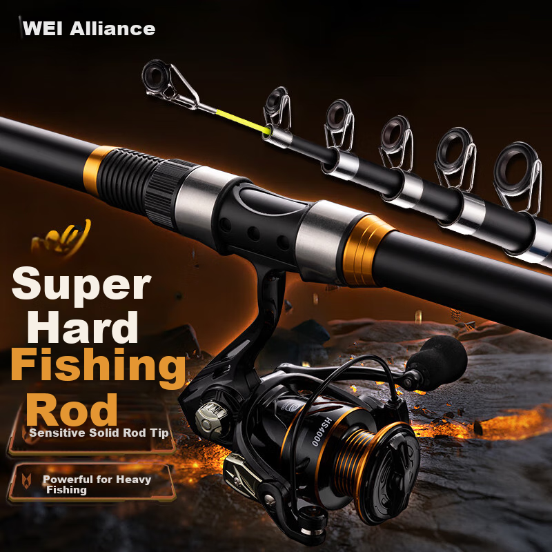 Weilianmeng 3.6-Meter Pulaodu Sea Rod Set, Ultra-Hard Casting Rod, Long-Distance Casting Rod, Sea Fishing Rod, Carp And Bighead Carp Rod, Sea Rod, Spinning Rod, Fishing Tackle