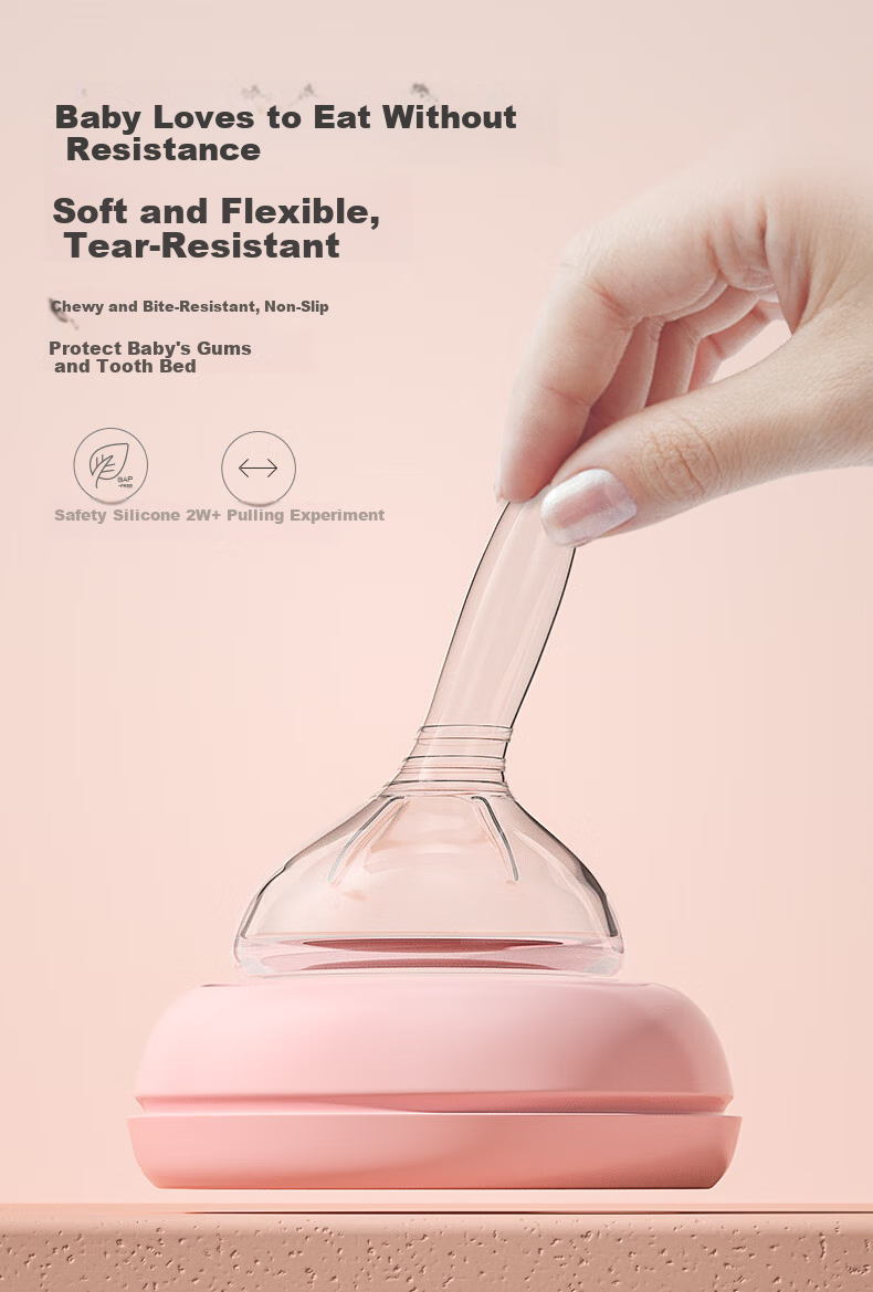 Oubeini Newborn Baby Bottle, Infant Bottle, Glass Bottle, Newborn Baby Bottle for 0-3 Months, 120ML 4