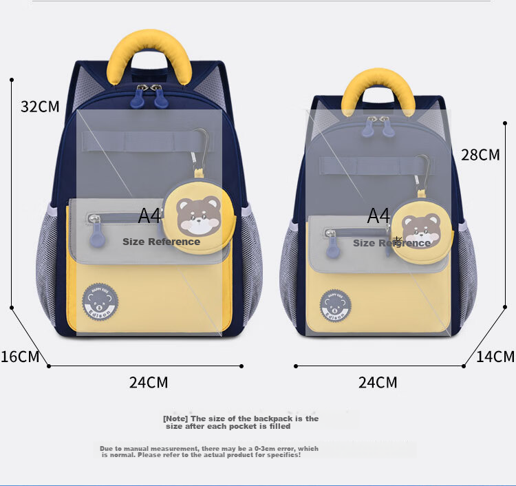 Edison Kindergarten Backpack for Preschoolers, Elementary School Students, Children's Outdoor Study And Travel, Small Backpack 2428-1 4