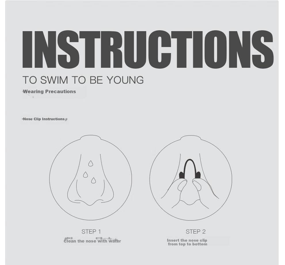 TOSWIM Swimming Nose Clip Professional Adult Diving Anti-Choking Waterproof Non-Slip Nose Clip for Shallow Beaches 4