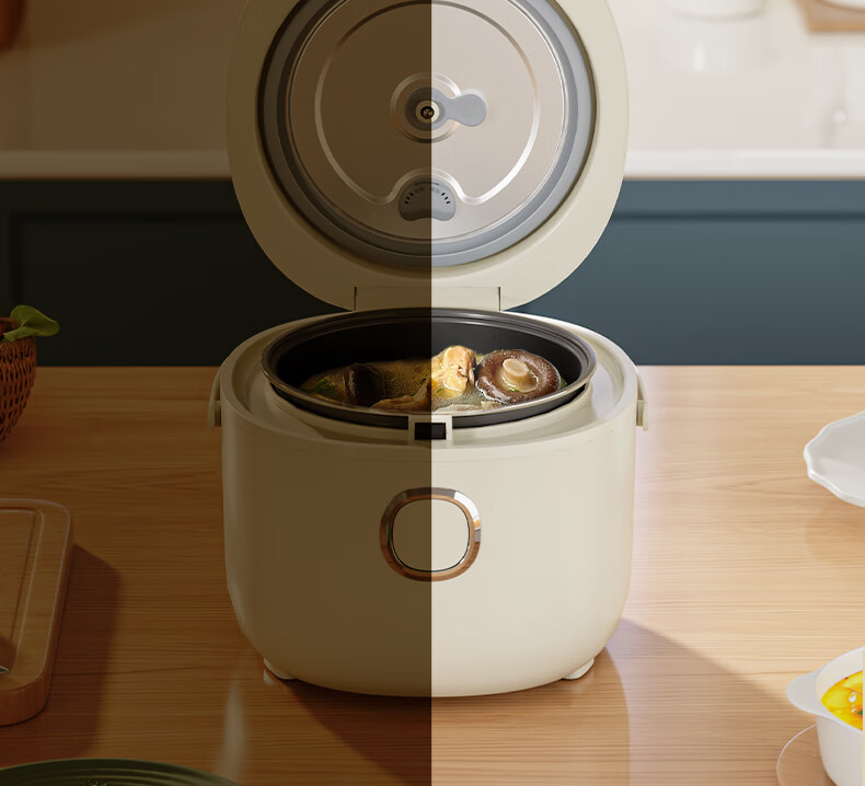 AUX Mini Rice Cooker 2L Capacity Household 1-4 People 24H Smart Reservation Multifunction Compact Easy-to-Clean AFB-YY-20FS34 6