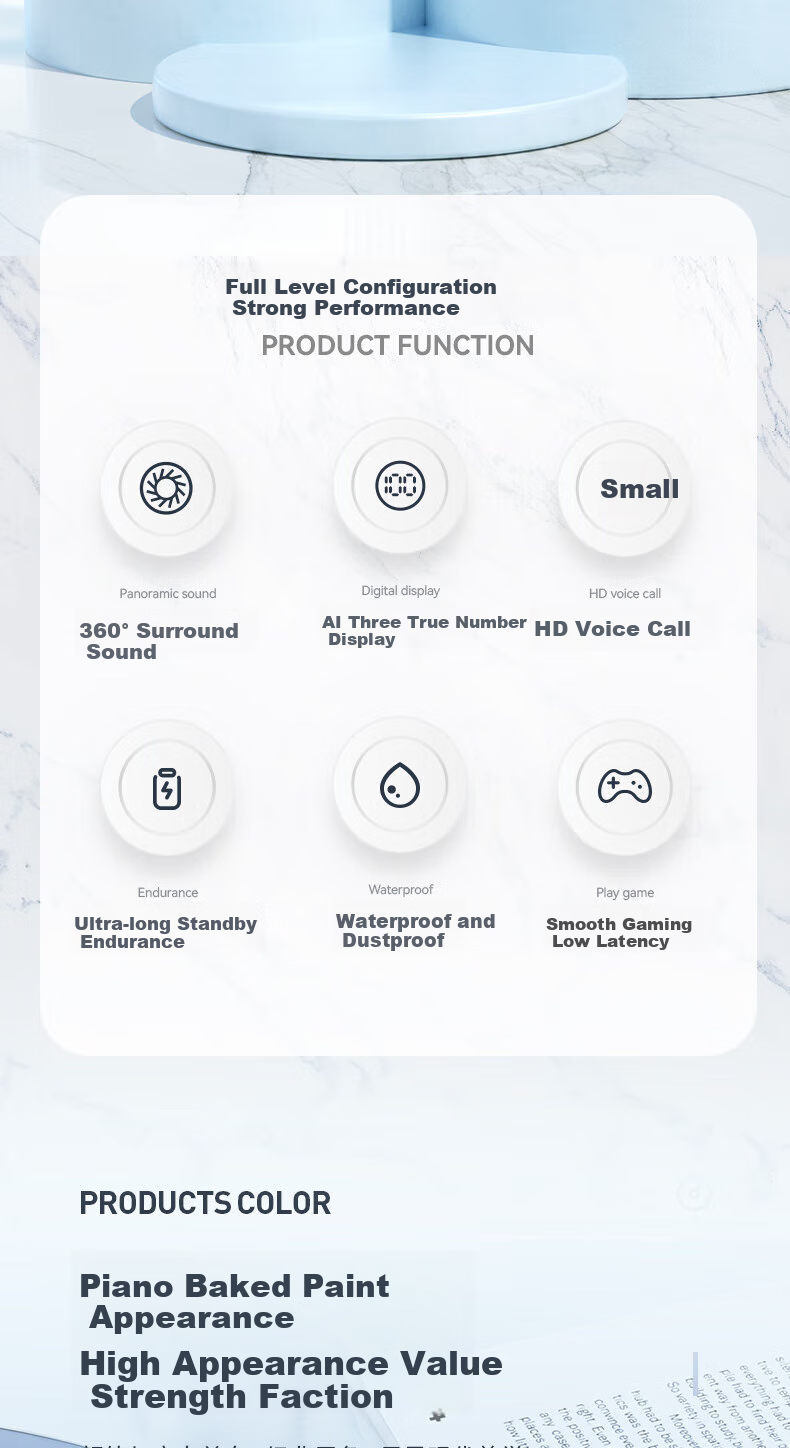 Chuangu 2025 Latest HiFi Sound Quality True Wireless In-Ear Bluetooth Earbuds Long Battery Life Noise Cancelling Sports Running Gaming Low Latency 2