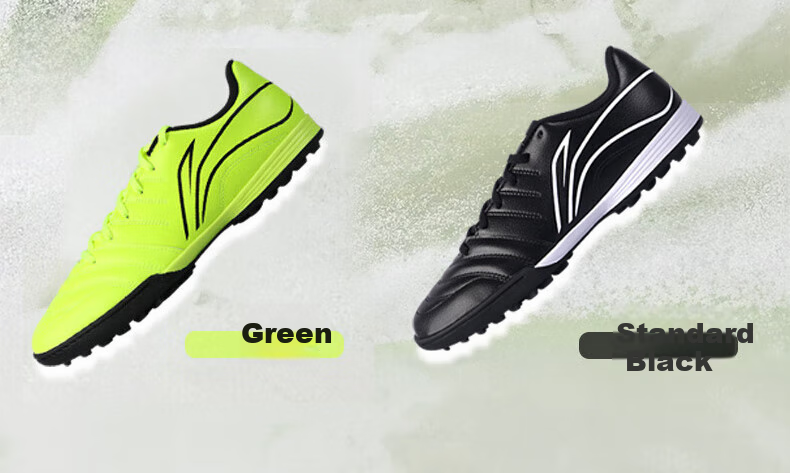Li-Ning Soccer Shoes for Adults, Men's Cleats, Big Kids And Teenagers, Professional Competition Training Shoes, Non-Slip Breathable Studs, White, Size 44 4